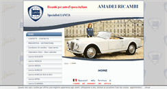 Desktop Screenshot of amadeiricambi.it